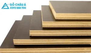 Gỗ dán phủ phim chịu lực tốt, không cong vênh trong môi trường ẩm